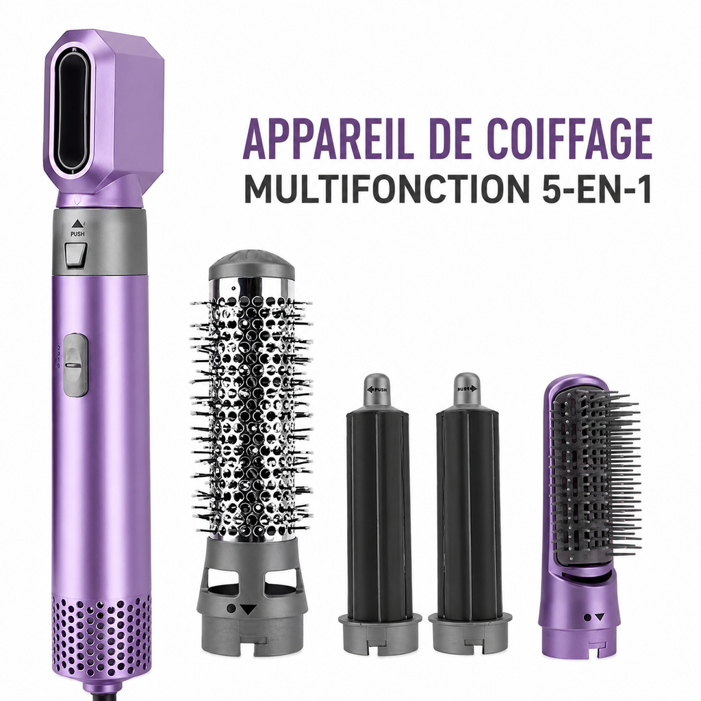 Brosse Soufflante Professionnelle 5-en-1