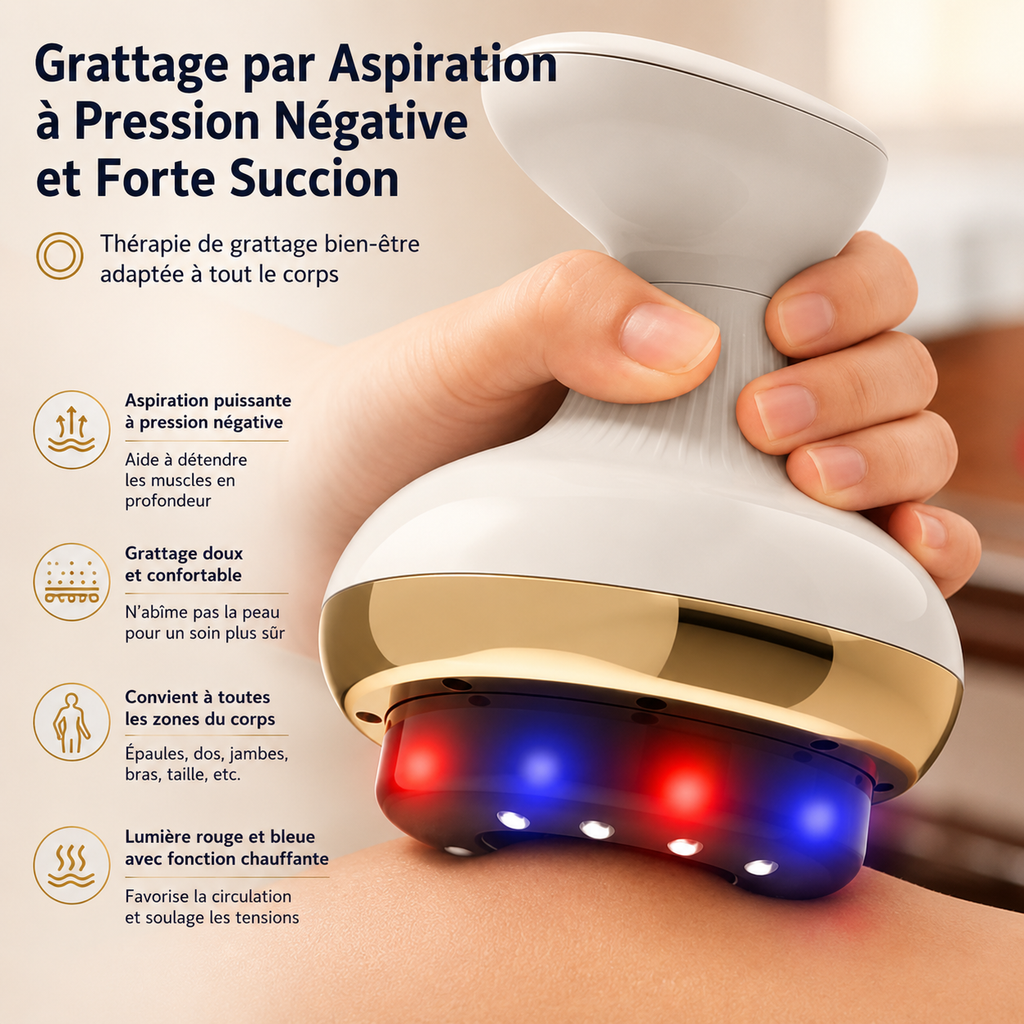 Gua Sha Électrique Chauffant – Massage Visage & Corps
