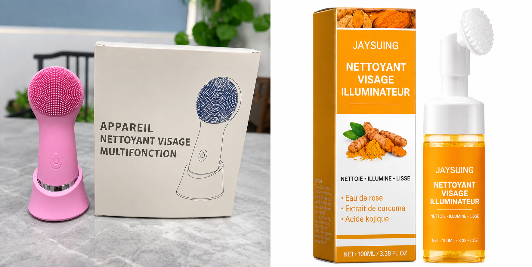 Brosse Nettoyante Visage Électrique – Silicone