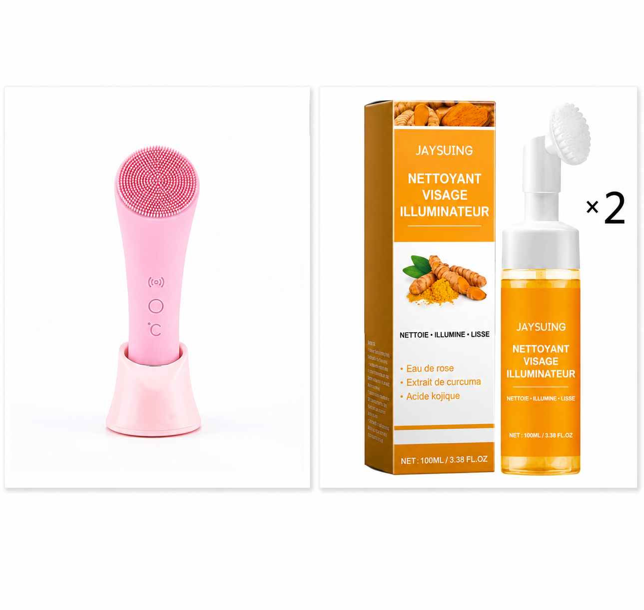 Brosse Nettoyante Visage Électrique – Silicone