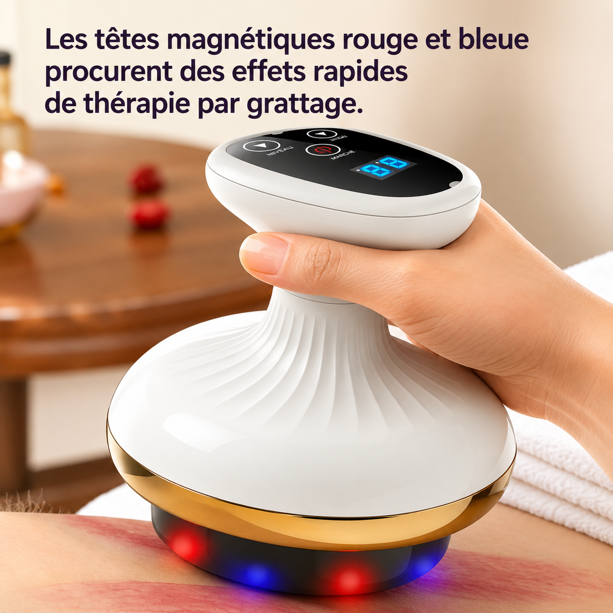 Gua Sha Électrique Chauffant – Massage Visage & Corps